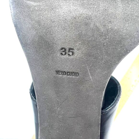 Alexander Wang Black Leather Gladiator Strappy Sandals Heels 35 - Picture 13 of 13